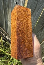 Stabilized K&G  Amboyna  Burl Turning  Blank   5.65 x  2 x 1.90     (1407)