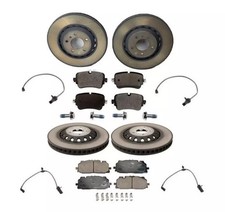 OEM GENUINE For Audi Q7 Front Rear Disc Brake Rotors And Ceramic Pads Kit
