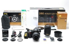 [Top MINT S/C 3k] Nikon D60 DSLR Camera with AF-S DX 18-55mm & 55-200mm  From JP