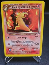 Pokemon Dark Typhlosion Rare Card Neo Destiny 10/105 Holo WOTC Lp