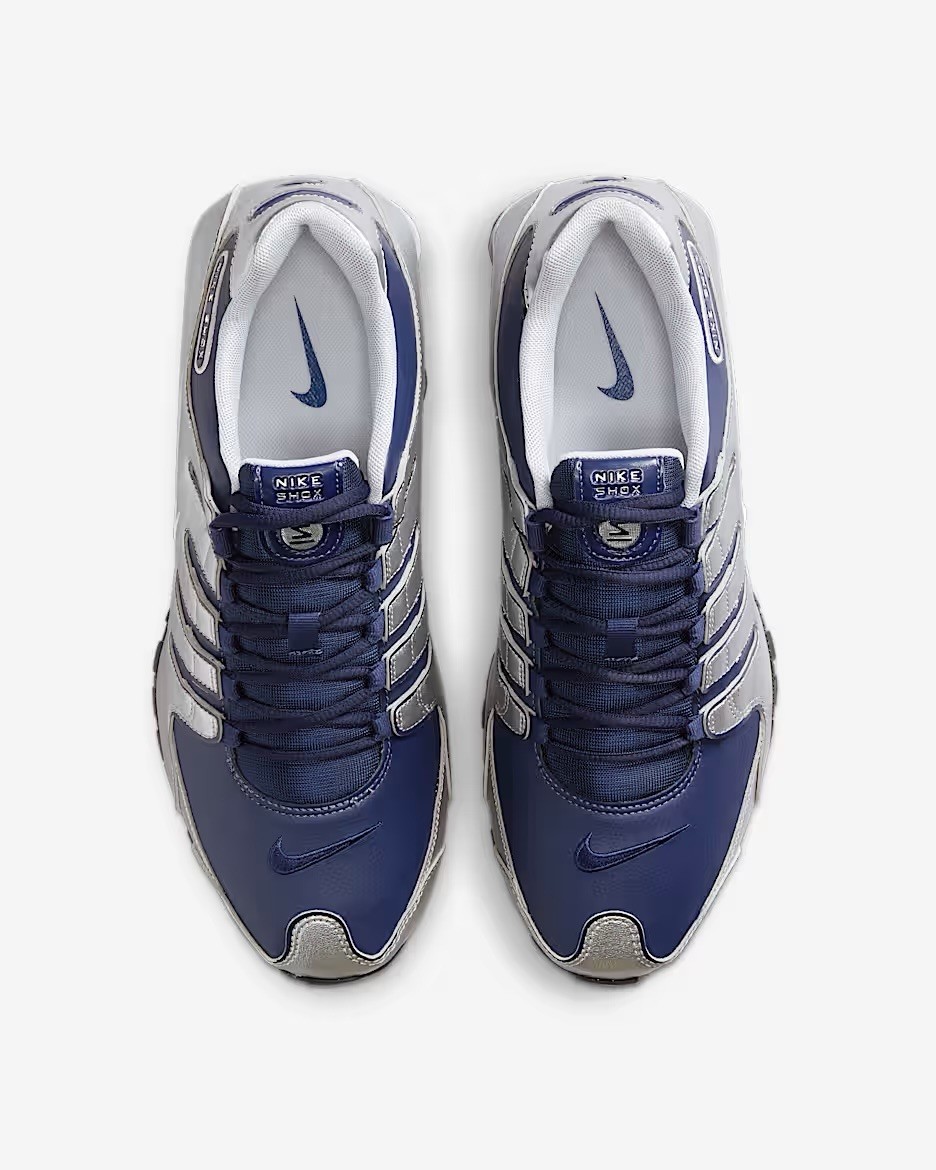 Nike Shox NZ Midnight Navy Metallic Silver 378341-402 Size  display picture 1