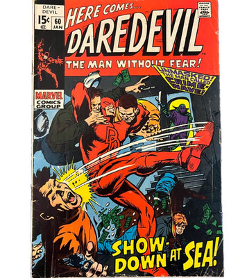DAREDEVIL #60 January 1970 Bronze Age Marvel Comics FREE USPS SHIPPING (FN-VF)