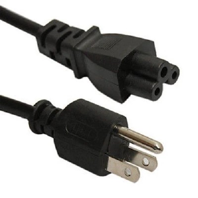 28 Inch 3-Prong Laptop Power Cord IEC C5 Cloverleaf Cable 10A 125V Power Cable