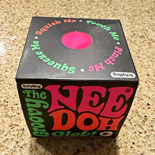 Schylling Nee Doh Groovy Glob Squishy Squeeze Toy, Pink,