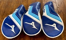 New Mizuno ST Hybrid Headcover Set 19, 22 & 25 Blue White Golf Club Cover