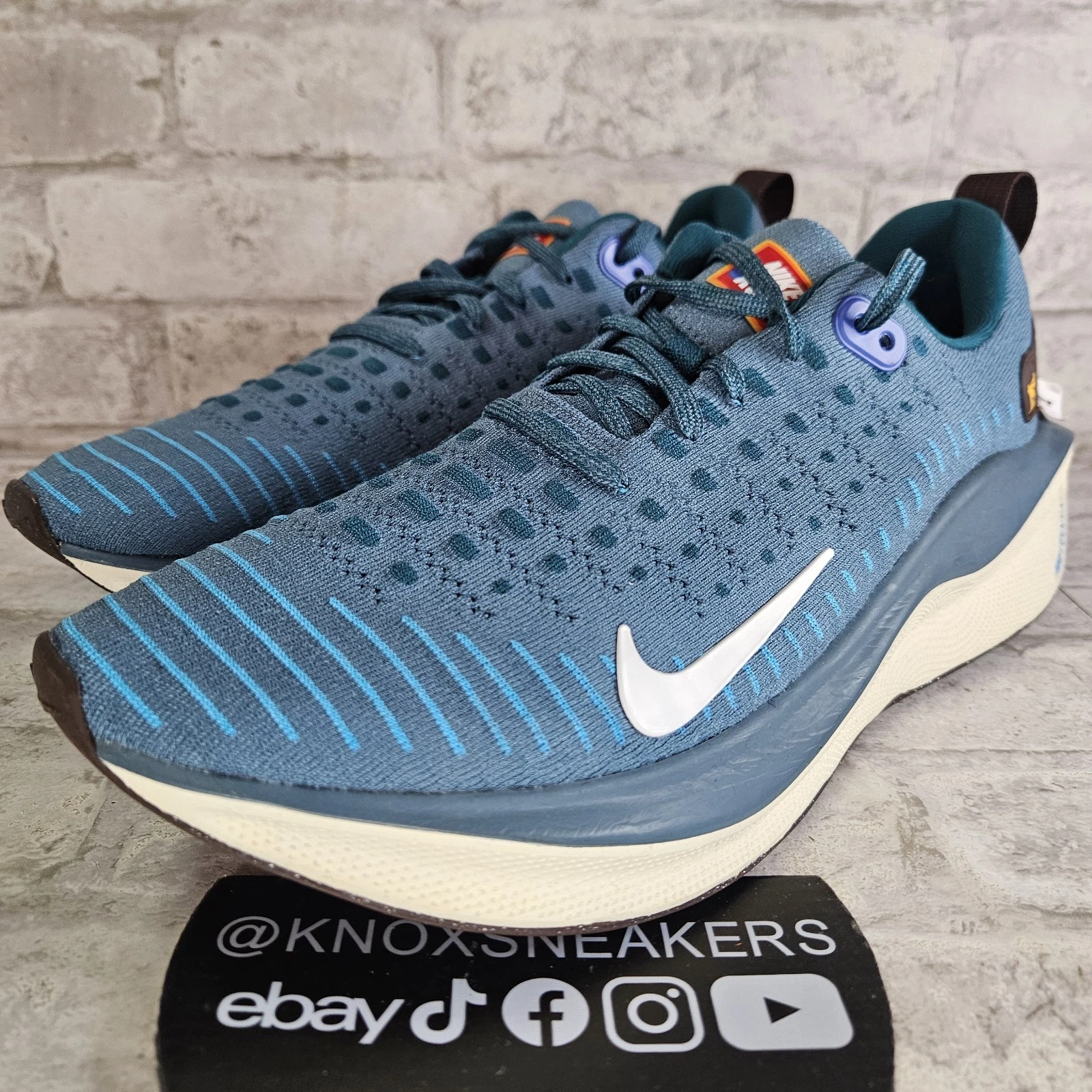 Nike Infinity Run FlyKnit 4 PRM Noise Aqua FN4265-400 Men's Size 10