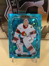 2025-26 O-Pee-Chee OPC Platinum Turquoise Fragments #17 Linus Ullmark /249