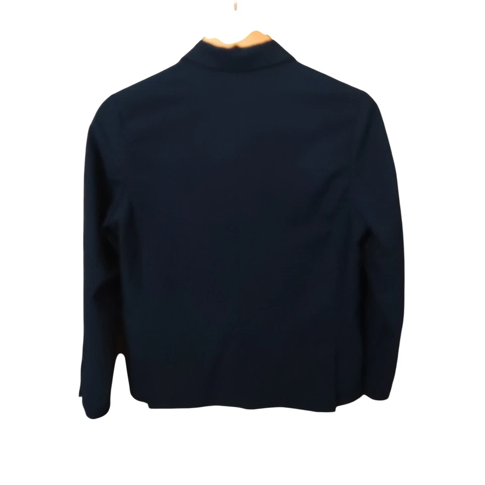 Zara Kids Navy Blue Blazer Jacket Size 13/14 Slim Fit Boy Formal Wear - Image 4 of 4