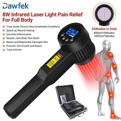 Portable Infrared Light Laser Therapy 8W 808nm/905nm Knee Pain Arthritis Relief