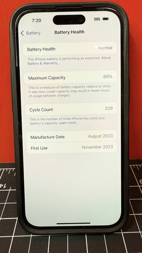 Apple iPhone 15 A2846 - 128 GB - Blue- Network Unlocked, MTLY3LL/A - MINT COND! - Photo 16 sur 17