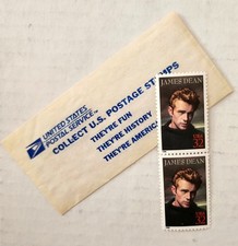 James Dean set of 2 USA 32 cent Original Collectible Postage Stamp never hinged 