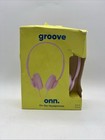 onn. Groove On-Ear Headphones, Adjustable Headband, 3.5mm Wired, Pink 3.94ft — photo 1