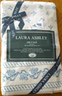VINTAGE LAURA ASHLEY KENSINGTON BLUE PILLOWCASE SET STANDARD NEW IVORY BLUE FLWR