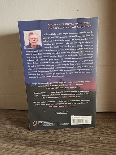 Stephen King, Lot of 2, Institute: A Novel / Outsider: A Novel Paperback - VG - Foto 3 di 12