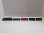 Burlington Northern N Scale Engine - Green - 2803 - Tested - 4 Additional Cars