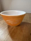Autumn Harvest Wheat Orange Vintage Pyrex #401 750 ml Nesting Mixing Bowl