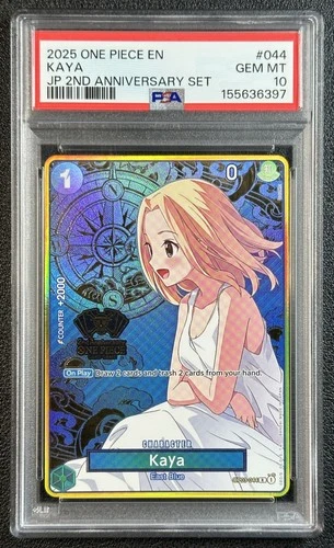 KAYA PSA 10 2025 ONE PIECE EN THE BEST VOL. 2 #OP03-044 2ND ANNIVERSARY SET 6397