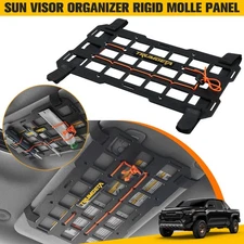 7"x13" Universal Sun Visor Organizer Rigid MOLLE Panel for Vehicle Car SUV Truck
