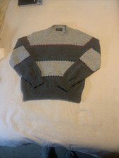 Jantzen Sweater 90  s Y2K Mens Sz L Striped Multicolor Crewneck Grandpacore Vtg