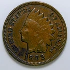1892 Bronze Indian Head Cent XF+ k248