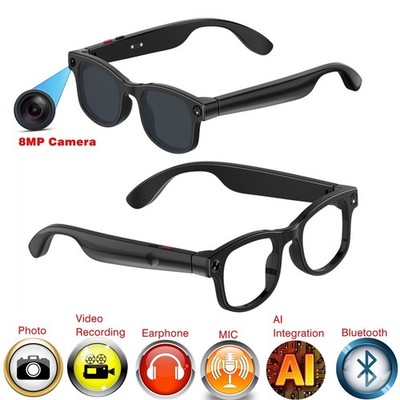Sunglasses with smart AI image translation and camera and photo shooting