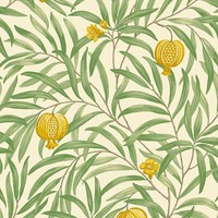 Granatapfel Blatt Tapete Exotisch BläTter GrüN Gelb 9612 World Of Wallpaper