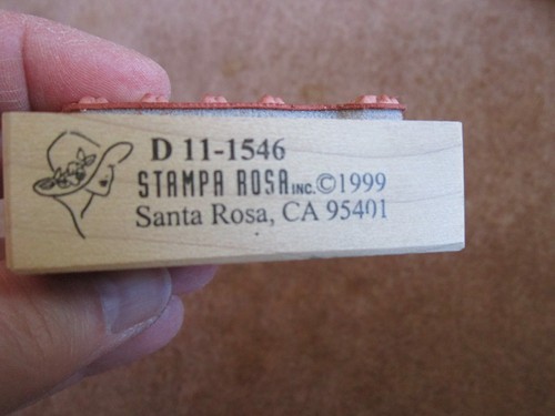 Stampa Rosa 1999 Stamp Party Invitation RSVP UNUSED Vtg Collectible D11-1546 - Picture 3 of 3