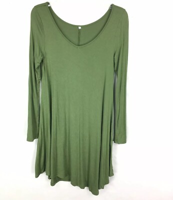 Unbranded Shirt Dress Green Modest Long Sleeve V Neck Asymmetrical Sz Small A08 | eBay Unbranded Shirt Dress Green Modest Long Sleeve V Neck Asymmetrical Sz Small A08 | eBay