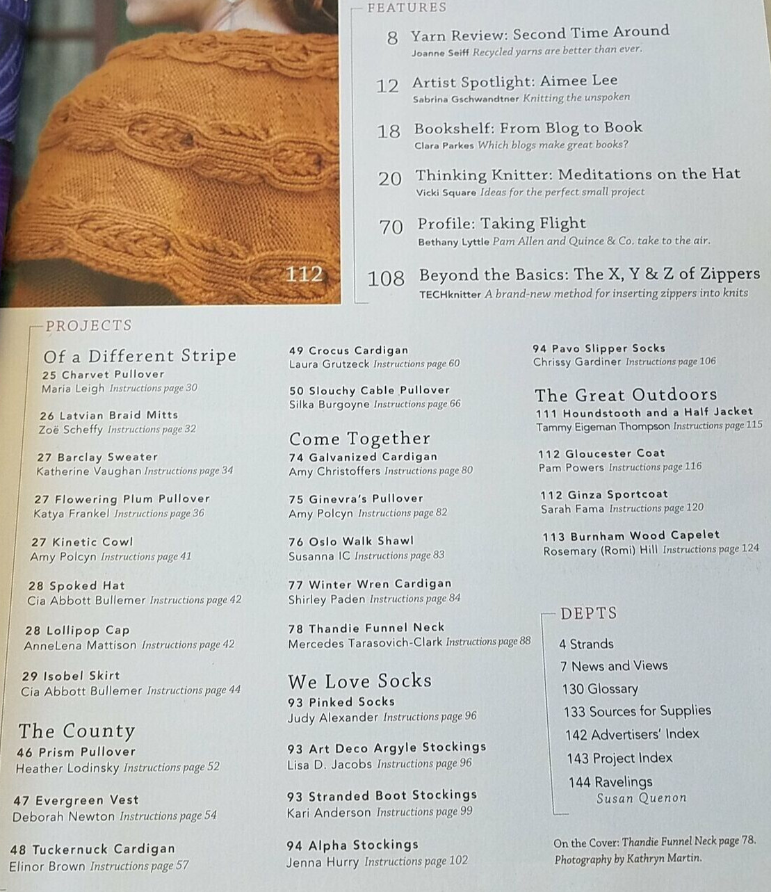 Interweave Knits Winter 2010 Knitting Magazine socks, sweaters, easy color