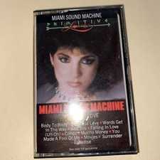 Miami Sound Machine 1985 Primitive Love FET 40131 Cassette Tape Epic Records K1