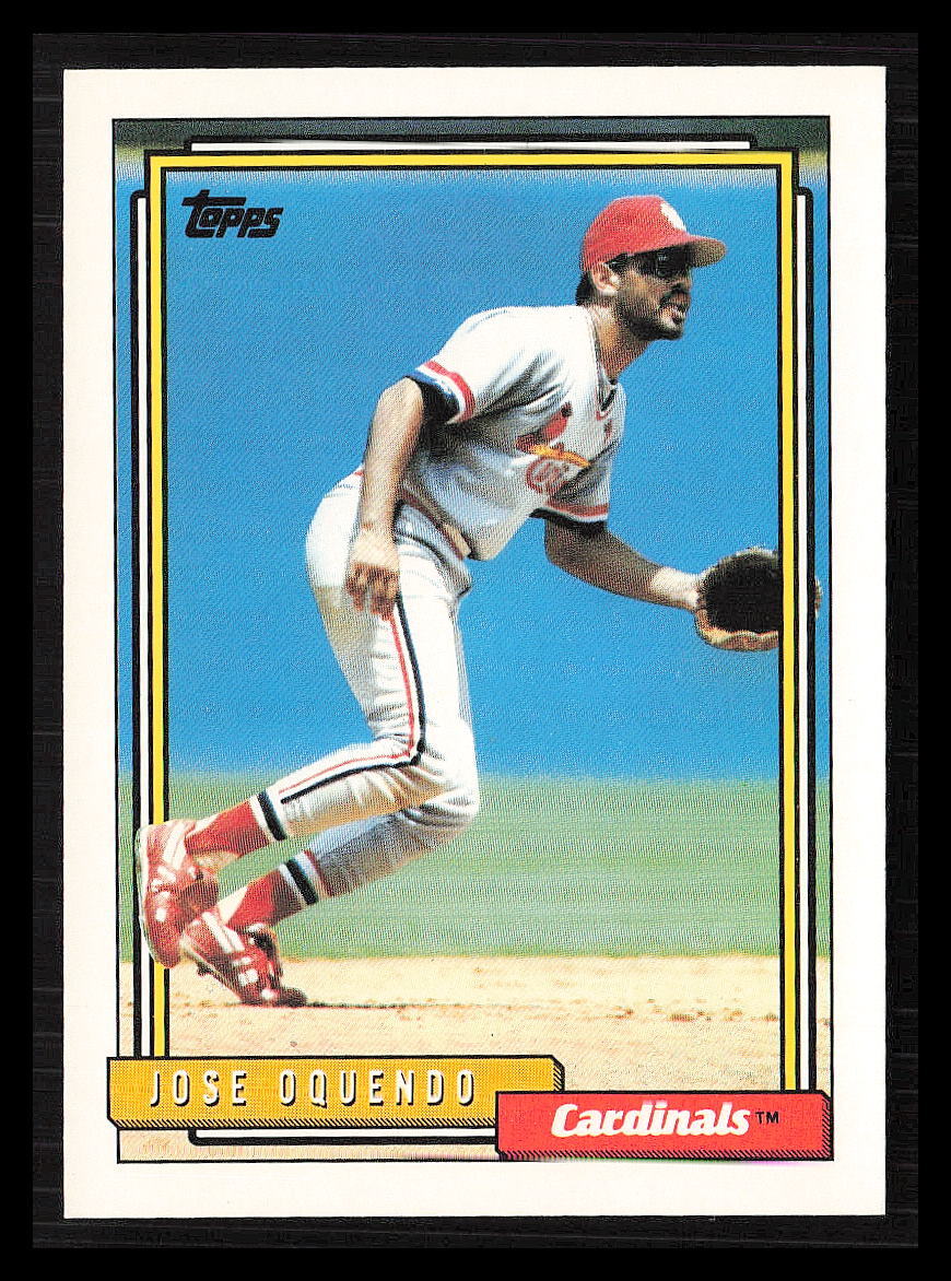 Jose Oquendo 1992 Topps #723  St. Louis Cardinals