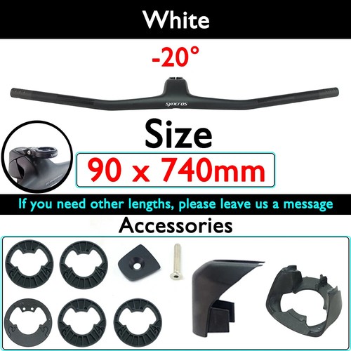 20° Carbon Fiber XC MTB Bicycle Integrated Handlebar Front Computer Stand - Picture 42 of 45