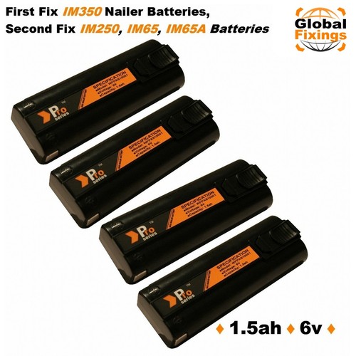 2 X Pro Series Batteries 1.5ah 6v For Paslode Im350 (ni-mh 2019 - Foto 5