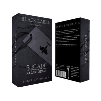 Black Label 5-Blade Cartridges by Shave Essentials