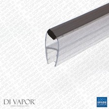 Di Vapor (R) Angled Magnetic Shower Door Replacement Seal | 4-6mm/8mm/10mm Glass