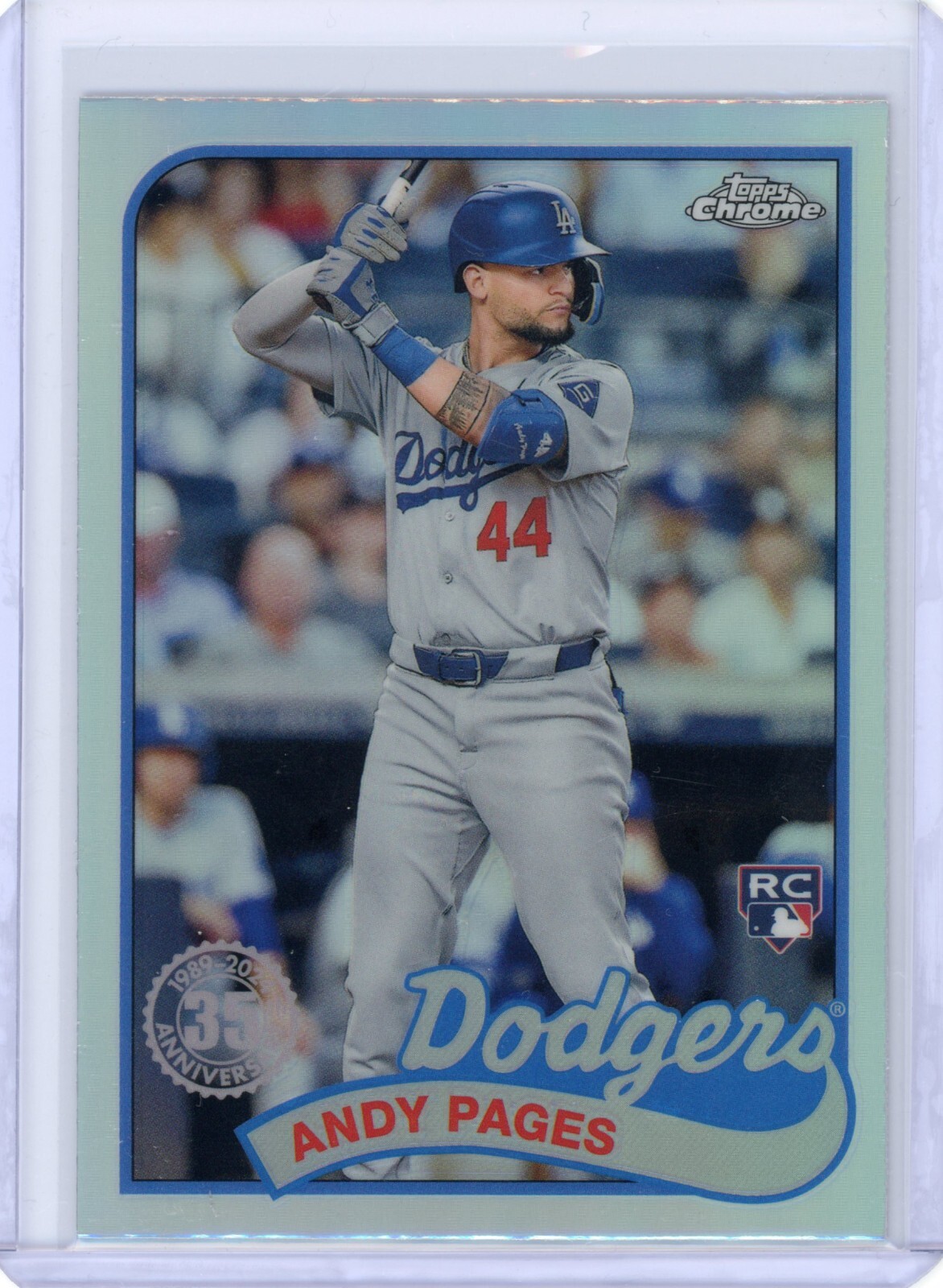 2024 Topps Chrome Update Andy Pages 1989 35th Anniversary #89CU-8 Dodgers Rookie