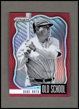 2021 Panini Prizm Old School Prizms Red #1 Babe Ruth - NM-MT