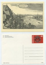 62499 - Basel - Münster und Rheinbrücke - B...