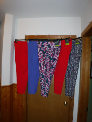 Size Plus Women's Active Leggings,Tek Gear size 3X,2X,1X,Multi Color & Solid