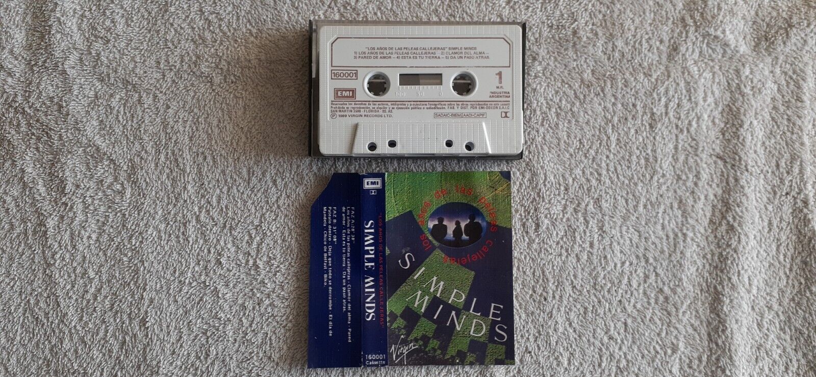 Simple Minds	Los Años de las Peleas Callejeras	1989	Argentina	 Cassette Tape Rar