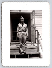 Photograph Military Soldier Uniform Family Vintage Snapshot Memories Photo