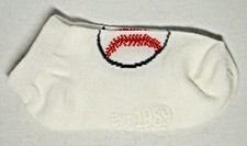NEW Boy's The Children's Place White Baseball Socks 2-3 YEARS OR 3-4 YEARS