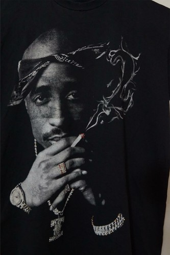 Vintage T-Shirt Tupac Shakur Hip-Hop USA Pro Max Black Mens 3XLT - Picture 2 of 6