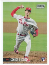 2021 Topps Stadium Club Chrome Refractor #348 Connor Brogdon RC (Phillies)