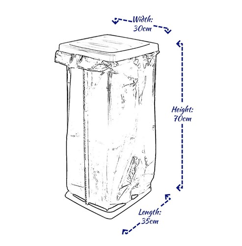 Bin Bag Holder 60L Collapsible Stand Plastic Recycle Garbage Waste Rubbish Sack - Picture 7 of 16