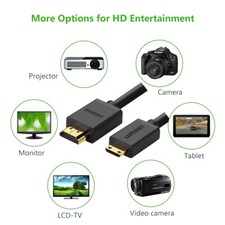1M Mini HDMI to HDMI Cable GOLD PLATED for Ca...