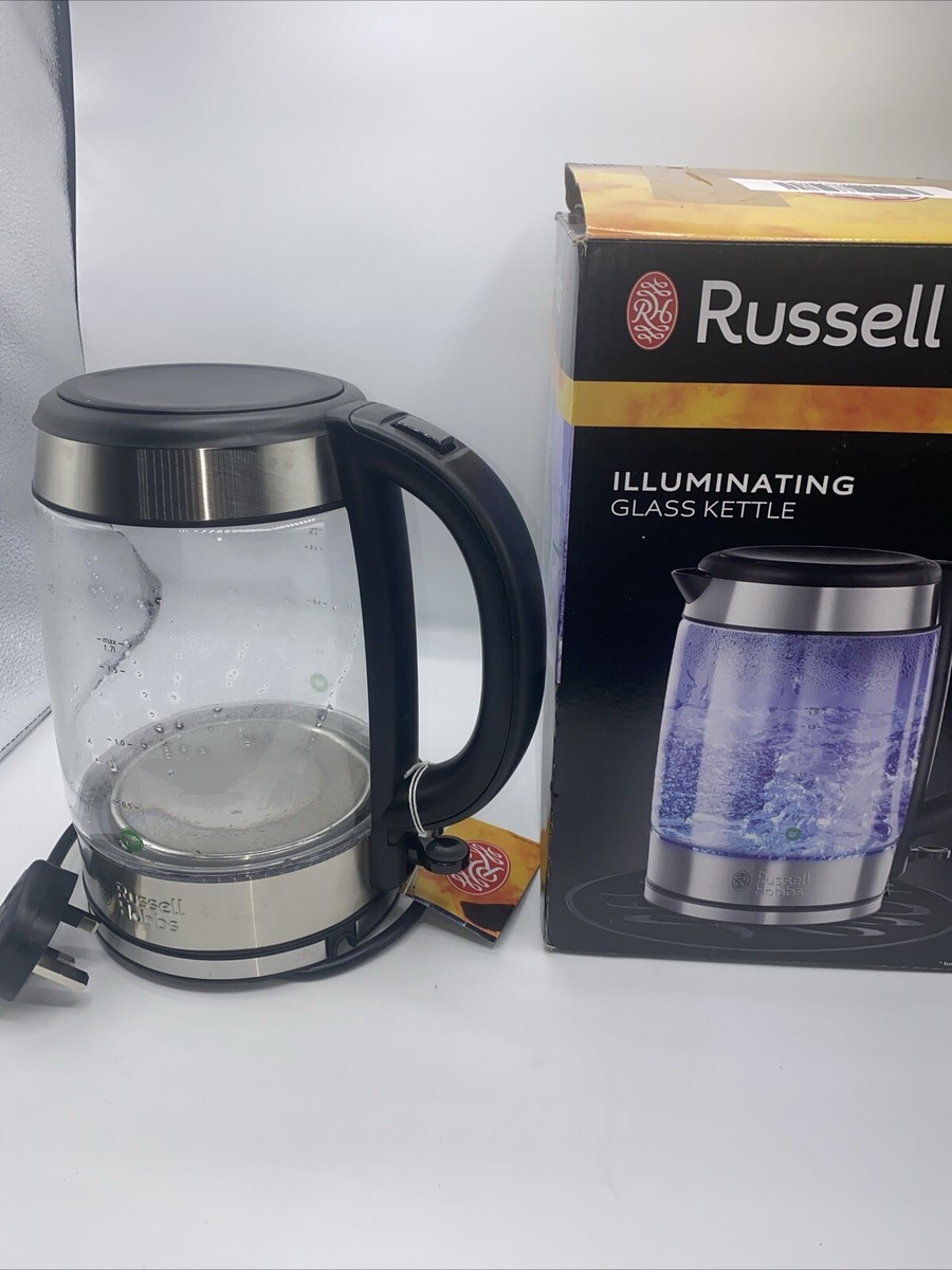 Illuminated Kettle Russell Hobbs Clear Kettle Purity Glass Brita