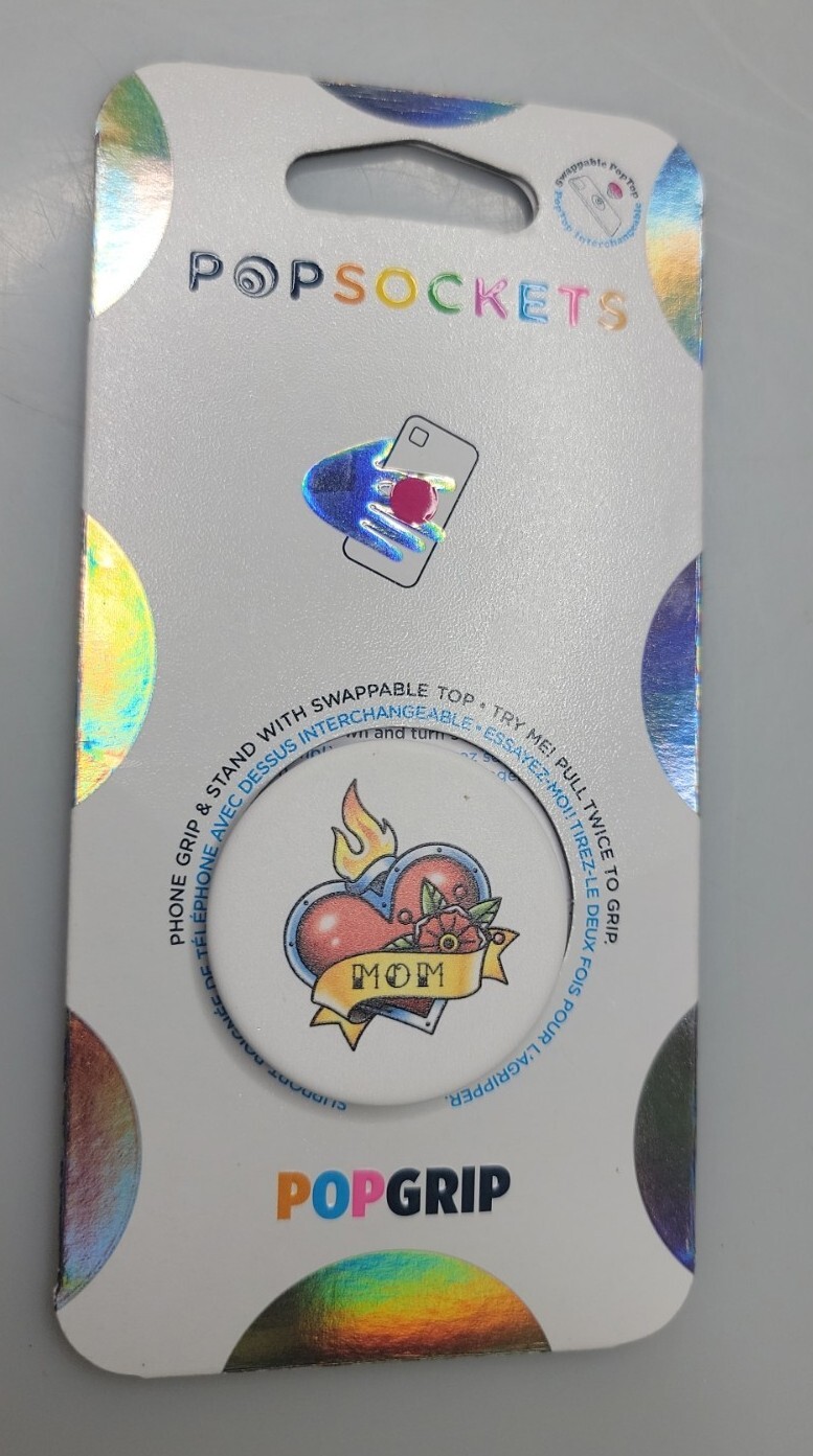 NEW PopSocket PopGrip Stand Universal Phone & Tablet Holder Mom Tattoo-image