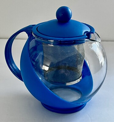 Primula Half Moon Glass Teapot With Removable Strainer Infuser, 25 Fl Ounces