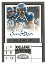 Billy Brown Auto 2017 Panini Contenders Draft Picks Billy Brown Auto